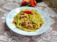 肉丝炒佛手瓜的做法步骤6