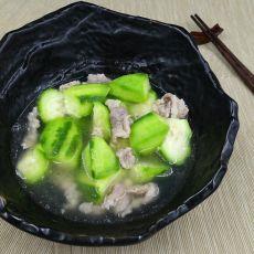 丝瓜肉片汤